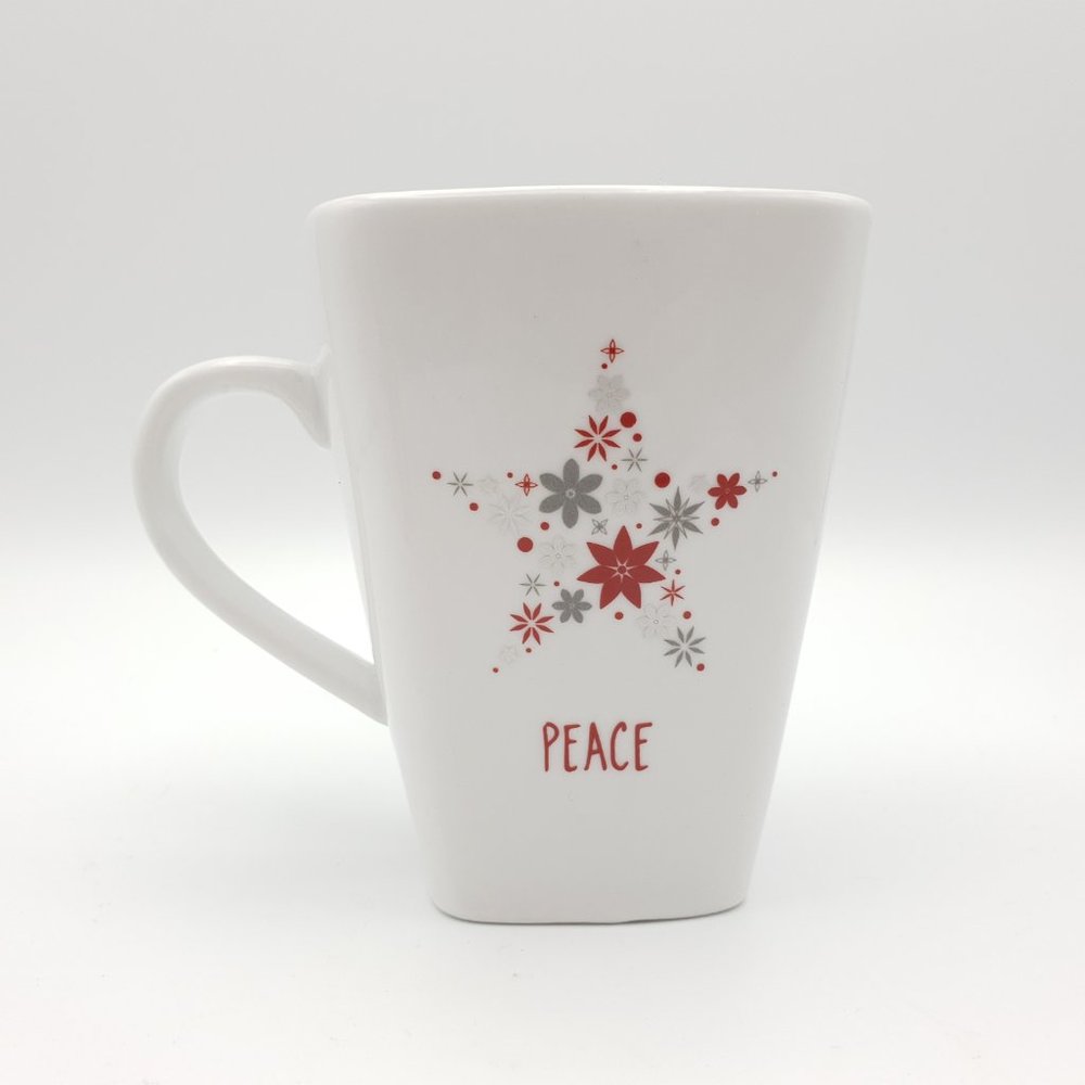 Food Network Peace Coffee Mug Star floral theme